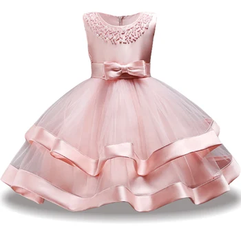

Baby Girls Lace Flower Dress Princess Elegant Toddler Kids Wedding Ball Gown Costume Infant Party Dresses Children Clothes 1-10Y
