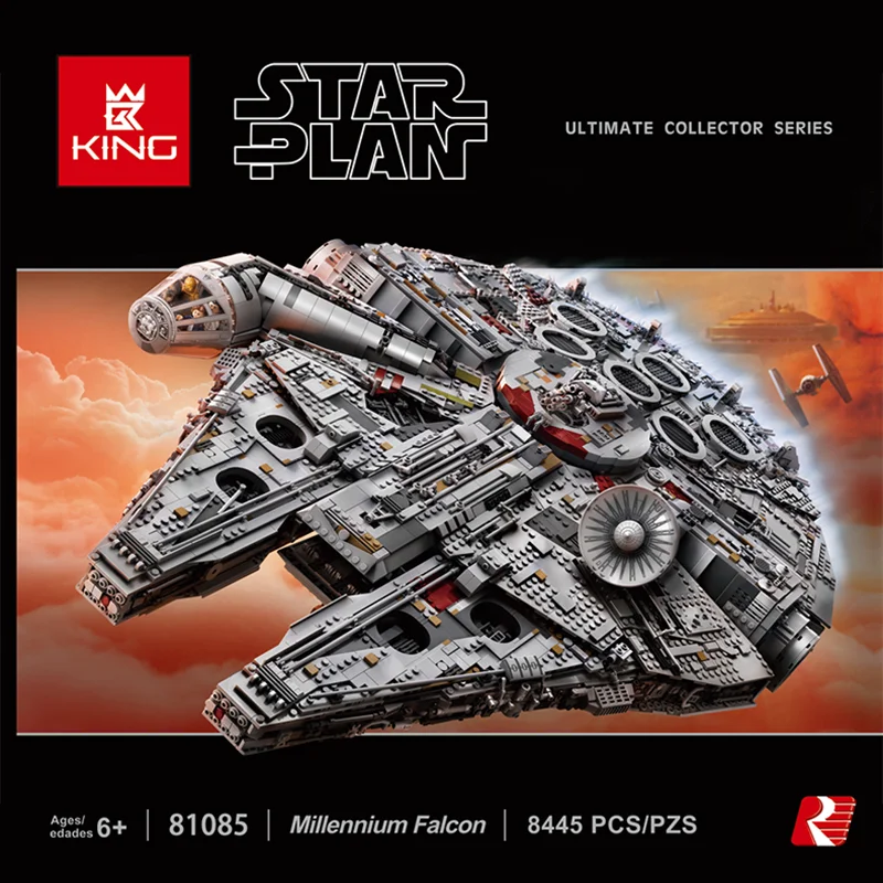 

Star Wars Millennuim Falcon Force Awakens Compatible legoingLYS 75192 Building Blocks Bricks Christmas Gifts toy With Stand