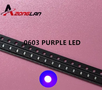 

1000pcs UV/purple Color 0603 SMD SMT Super Bright lamp LED lights light-emitting diodes New High quality 390-410nm 1.6*0.8*0.6mm
