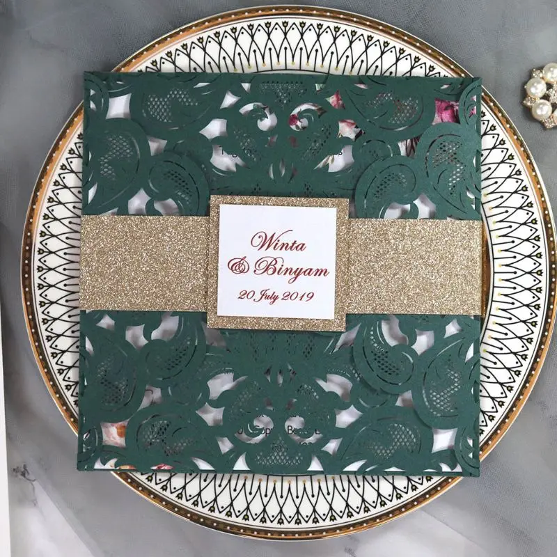  20 Pcs European Style Wedding Invitation Card with Seal Envelopes Kits Supply - 4.0005E+12