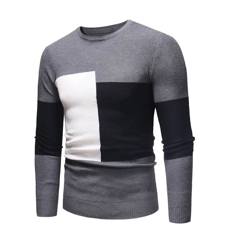 Тонкий свитер, красивый свитер высокого качества для отдыха, дышащие трендовые Удобные Модные мужские осенние и зимние новые трендовые свитера