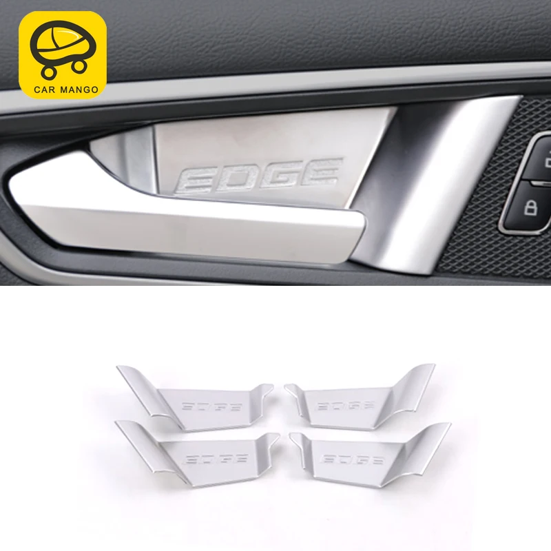 

CarManGo For Ford Edge 2015 Car Styling Inner Door Bowl Door Wrist Cover Trim Frame Sticker Interior Accessories