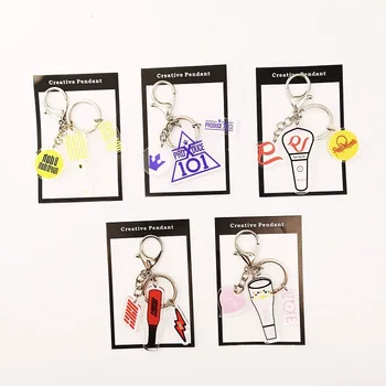 

Kpop Key chains NCT IZONE Red Velvet produceX101 IKON Key Chains ring pendant kpop stationery set new arrivals
