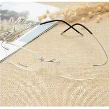 Чистый титан без оправы круглый компьютерный синий светильник очки Рамка для мужчин и женщин гибкая оправа для очков Мужской Ультра светильник очки