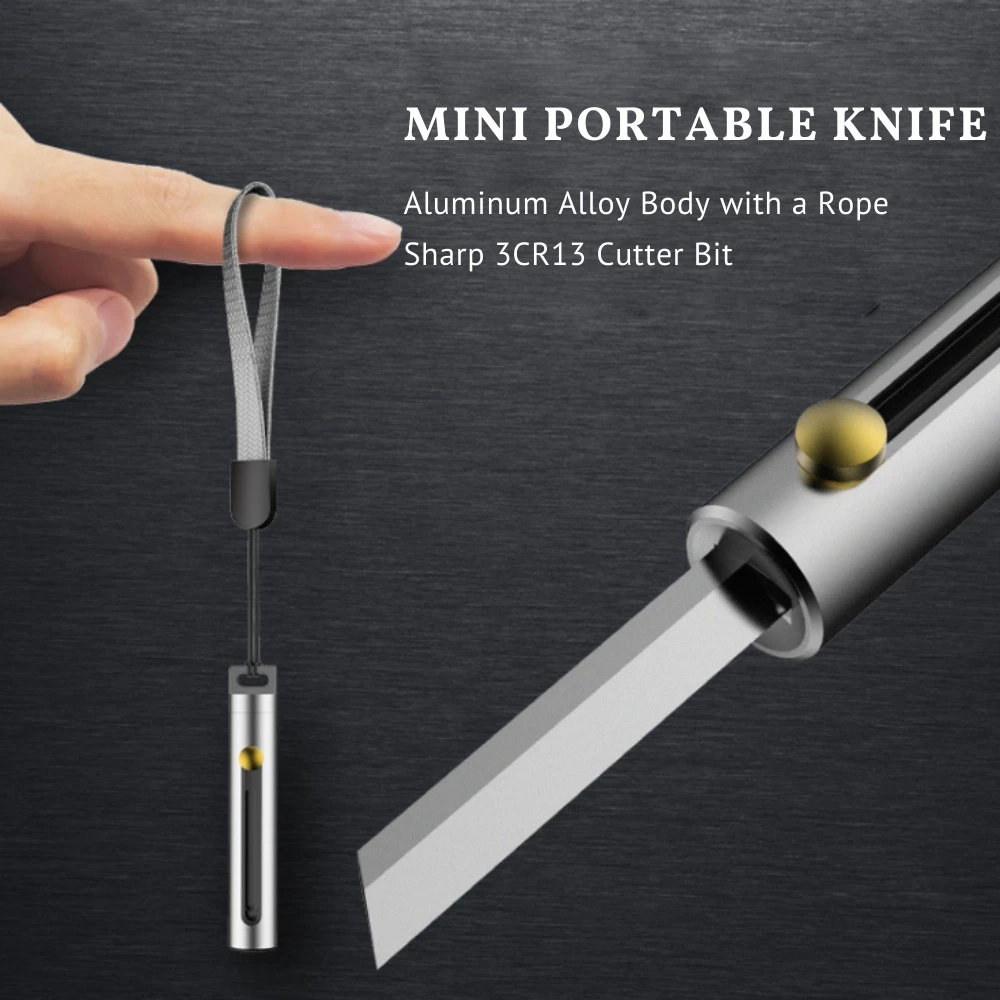 Mini Portable Folding Knife Art Utility Knife Kawai Stainless Steel Stationery Knife Cute Box Paper Cutters For Home Best Gift