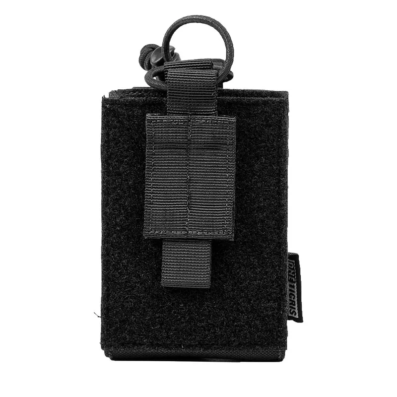 Черный цвет OneTigris тактический MOLLE радио держатель иди и болтай Walkie Talkie чехол винтовка Mag для BaoFeng UV-5R BF-F8 UV-82 Пейнтбольный чехол для переноски - Цвет: Черный цвет