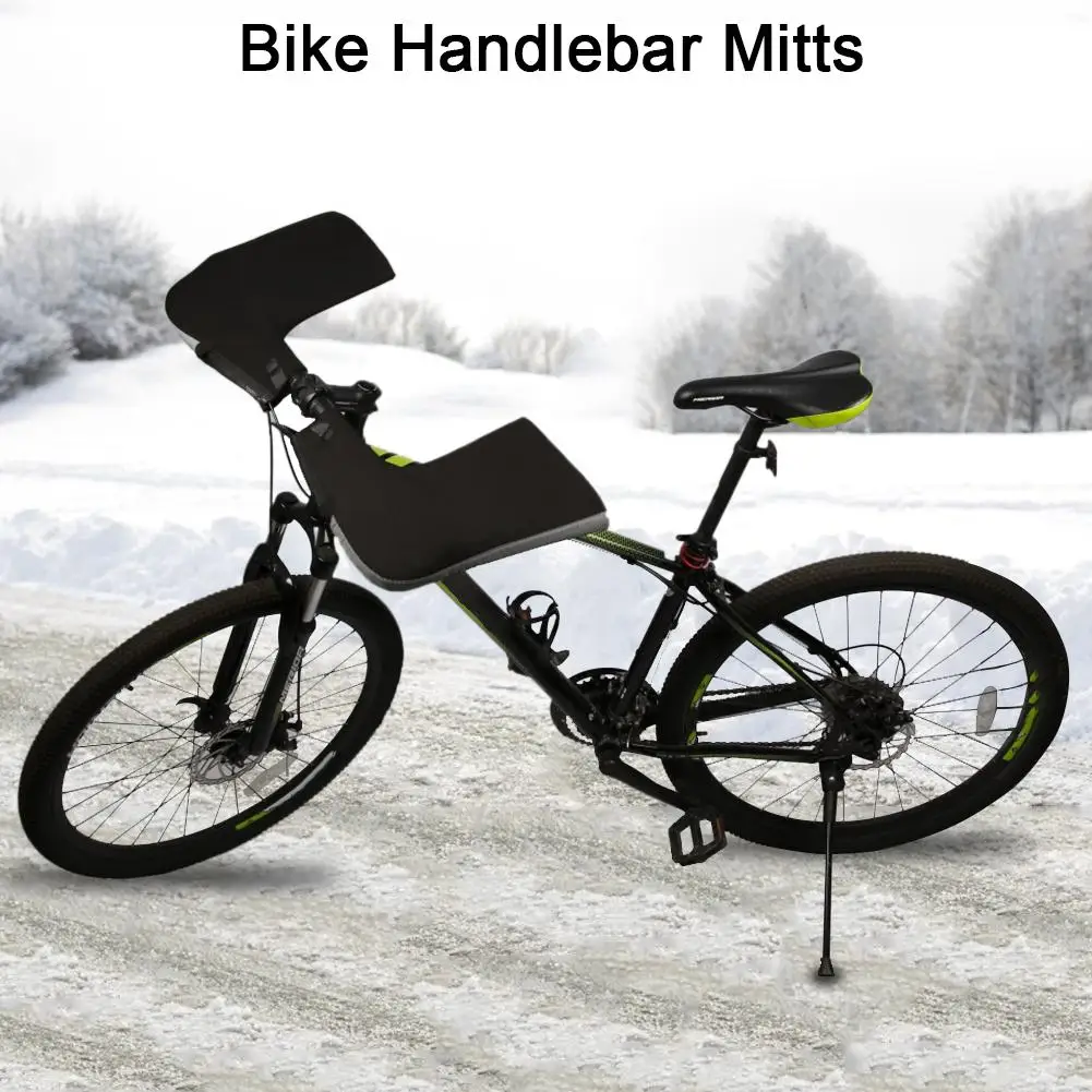 1 пара велосипедных перчаток велосипедиста, ветрозащитные рукавицы для верховой езды, зимний Термочехол на руль для сохранения тепла рук