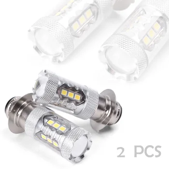 

1Pair Car Universal PX15D 16LED 80W 6500K for Motorcycle Fog/Driving DRL Headlight Led Light Bulb