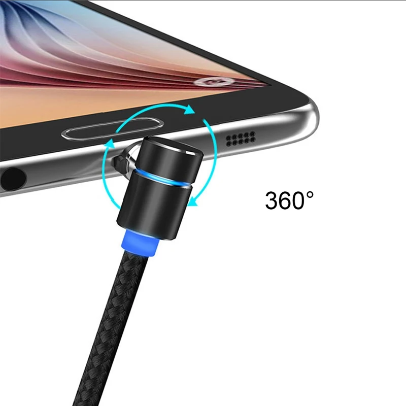 Магнитный зарядный кабель Micro USB кабель 2.4A для iPhone samsung Android мобильного телефона быстрой зарядки Тип C кабель магнит Зарядное устройство провод шнур