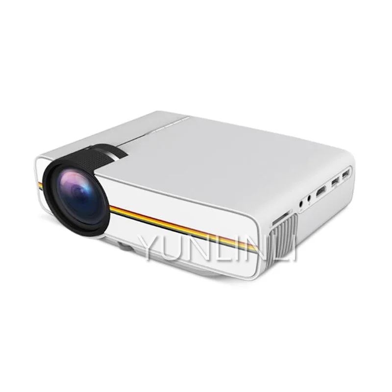 Mini Projector Wired Sync Display More stable than WIFI Beamer For Home Theater Movie YG400