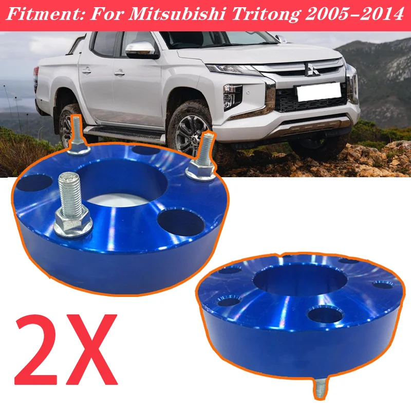 

2 Pcs Front Suspension Lift Up Kits for Mitsubishi Triton L200 Coil Strut Shocks Absorber Spacers Spring Raise 32MM