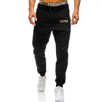 

summer New Men Joggers Brand Male Trousers Casual Pants Sweatpants Men Gym Muscle Cotton Fitness Workout hip hop Elastic Pants