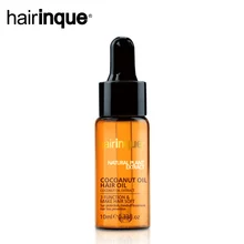 HAIRINQUE натуральный органический экстракт натуральная кокосовое масло холодного отжима делает волосы мягкими восстановление поврежденных Предотвращение волос масло для сухих волос 10 мл