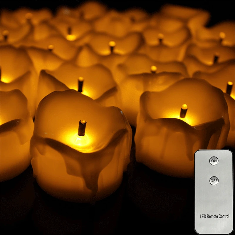 Led Candles Remote Control Electronic Led Candle Black Led Candles