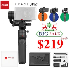 Zhiyun Crane M2 3-осевой Карманный Стабилизатор Для беззеркальных камер смартфонов Gopro стабилизатор vs G6 плюс DJI Ronin S Max мы собрали воедино