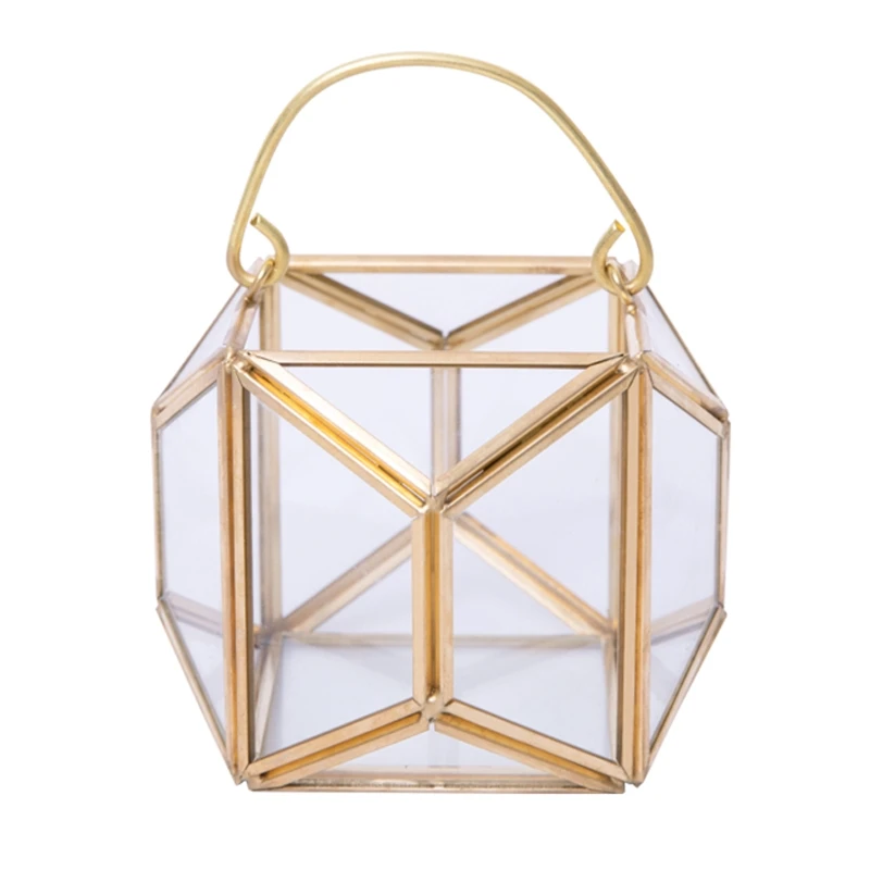 

Copper Sphere Glass Geometric Terrarium Shape Succulent Planter Greenhouse Flower Pot Air Plant Terrarium Glass