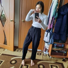 Pants Women Clothing Office-Suit Korean-Trousers Classic Harajuku Yitimoky High-Waist