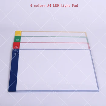 

Red colors A4 Diamond Painting LED Light Tablet Pad Tool Diamond Mosaic Accessories Three Level Dimmable