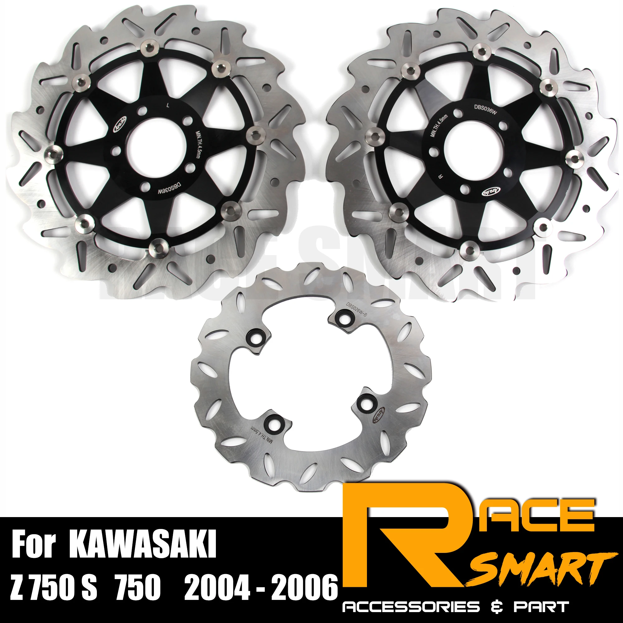 Rider Мотоцикл CNC передний задний тормозной диск для KAWASAKI Z 750 S 750 2005-2006 плавающие мотоциклы тормозные диски Z 750 S 05