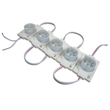 

20pcs injection LED module light with lens RGB DC12V SMD 2835 0.72W IP65 automatic color change do not need controller