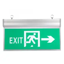 110-220V Acrylic LED Emergency Exit Sign Lamp Evacuation Indicator Light