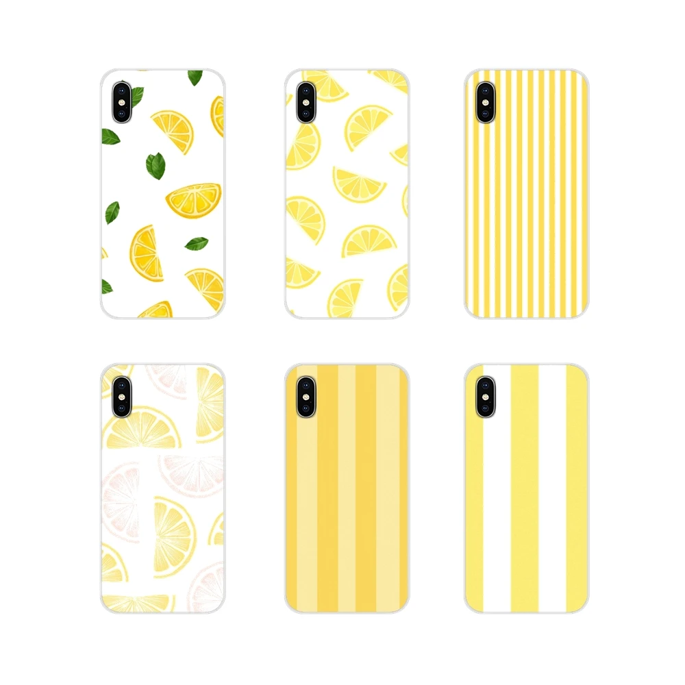lemon yellow stripes For Huawei G7 G8 P8 P9 P10 P20 P30 Lite Mini Pro P Smart Plus 2017 2018 2019 Accessories Phone Cases Covers | Мобильные