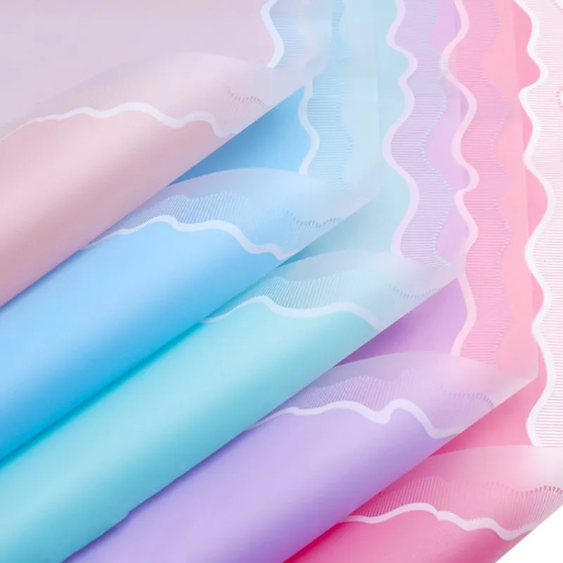 5PC Wave Pattern Waterproof Flower Wrapping Paper Scrapbook Decorate Birthday Gift Packaging Tissue Florist Supplies | Дом и сад