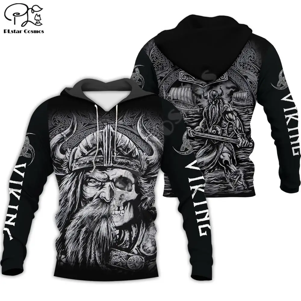  PLstar Cosmos Viking Warrior Tattoo New Fashion Tracksuit casual 3DfullPrint Hoodie/Sweatshirt/Jack
