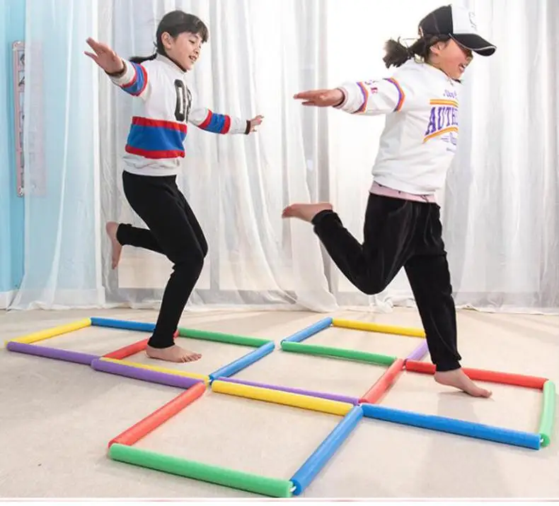 

21Pcs Set Hopscotch Baby Kids Jump Sensory Play Outdoor Fun Outside Toys Children Activities Sport Gamesz 1707140
