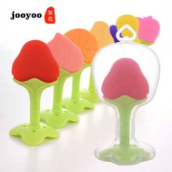 

Baby Teether Toys Birth Gift Kids Flower Pacifier ClipTeethers Toy Love Children Fruit Color Teething Stick Baby Toys for Teeth
