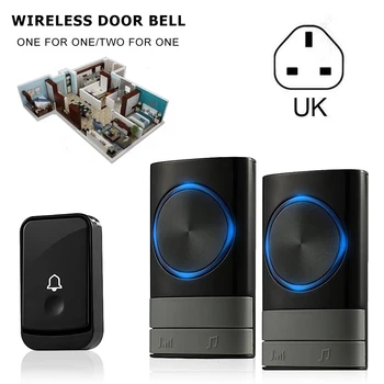 

Wireless Door Bell Water-proof Modern Stylish Moisture-proof Practical Cordless Door Bell Door Kit Durable Wall Plug-in Chime