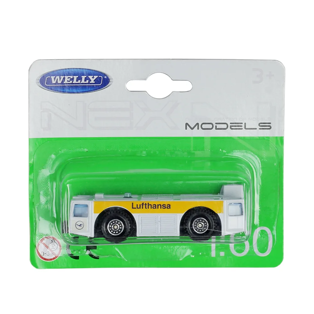 WELLY литье под давлением 1: 60 автомобиль мини-модель автомобиля Toyota Corolla/багаж в аэропорту автомобиль автобус, трактор с прицепом Металлический Игрушечный Автомобиль детские подарки - Цвет: Lufthansa Airport