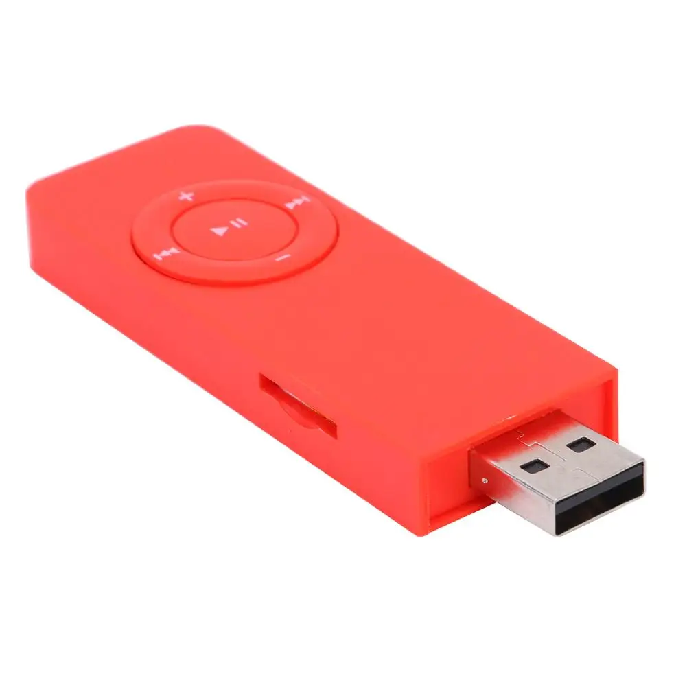 Rechargeble 160mAh USB Minie MP3 Music Player Portable Support 64GB TF Card Built-in 160mAh Batteery 8.5x 2.5x 0.9cm