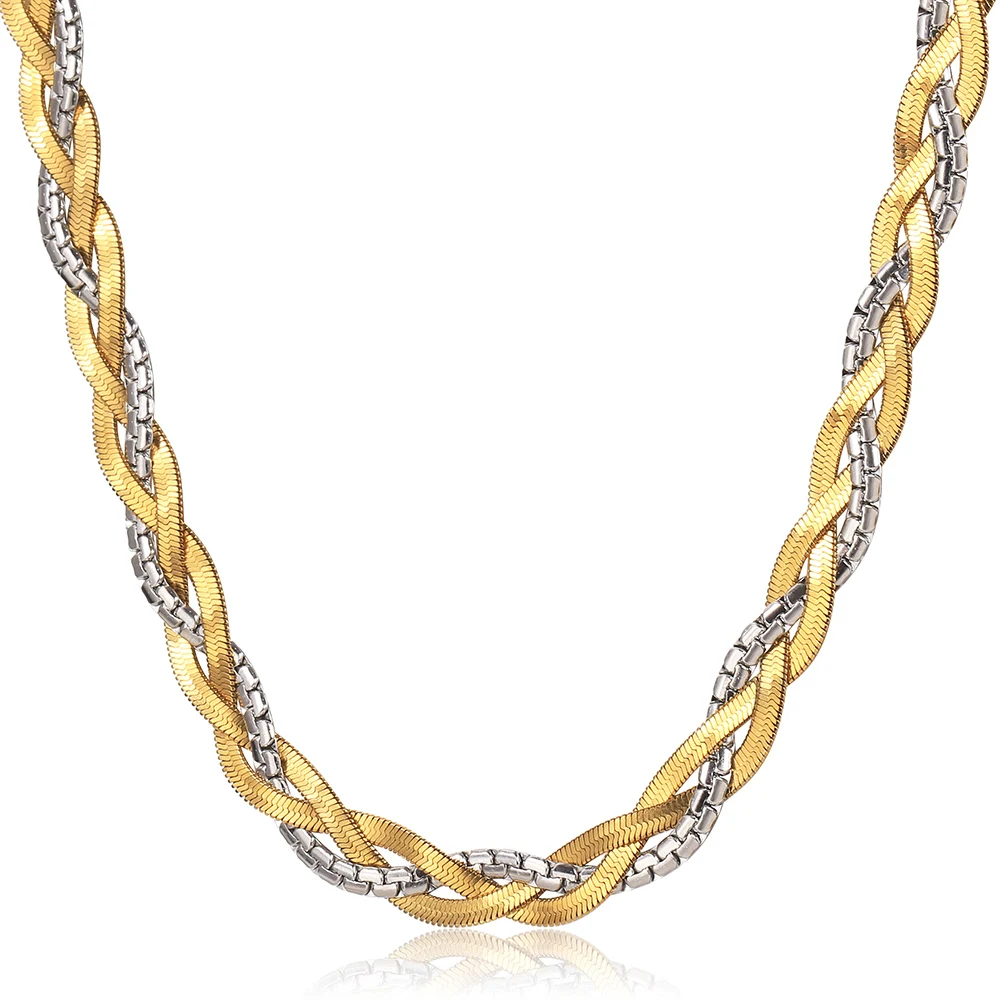 New Twisted Braided Snake Necklace For 