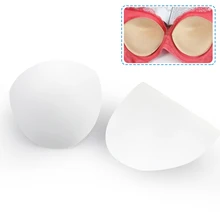 Сменные накладки из губки для женщин, Купальный бюстгальтер, Модный популярный бюстгальтер для увеличения груди, новинка, треугольные силиконовые накладки из губки