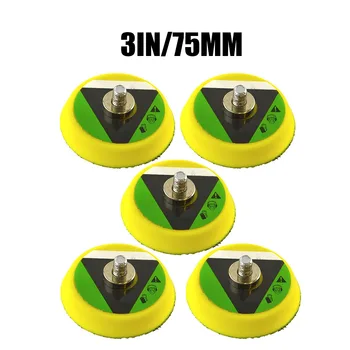 

5 Pcs Sanding Backing Pads Polishing M6 Air Sander 15000 RPM 2in75mm 3in75mm High Quality