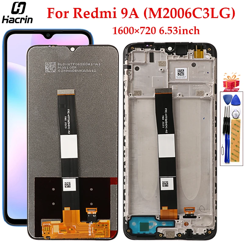 LCD For Xiaomi Redmi 9A LCD Display Touch Screen Digitizer Assembly Replacement Display On For Redmi 9A 9 A M2006C3LG Screen
