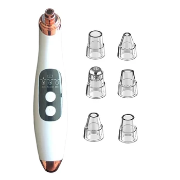 

Blackhead Remover Vacuum, Facial Pore Cleanser Extractor USB Rechargeable Blackhead Suction Tool LED Display for Facial Skin