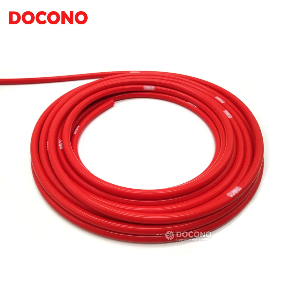 Tuyau En Silicone Rouge Pour Aspiration Automobile - 1 Mètre, Diamètre Intérieur 2 Mm, épaisseur 2,5 Mm - Neuf