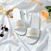 Woman Satin Slippers 2021 New Wedding Slippers Women Sandals Summer Shoes Soft Bottom Bride Sandal Zapatos De Mujer 1