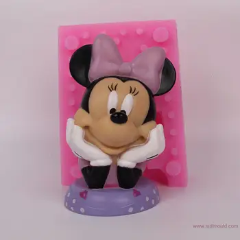 

3d silicone candle molds chocolate resin craft mould cake decorating tools mouse BKSILICONE WB021