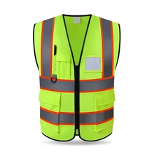 Светоотражающий Жилет для бега, для мужчин, высокая видимость, мульти карман, Спортивная безопасность, снаряжение, открытый предохранительный бак, верхняя конструкция, безопасность