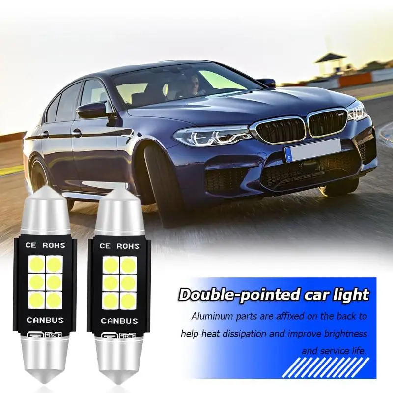 Универсальный Festoon автоматический светильник для чтения лампы 6SMD 3030