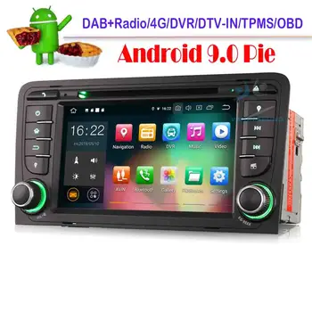 

Octa core Android 9.0 Car DAB+ Car DVD player BT GPS Sat Nav 4G WiFi Bluetooth for AUDI A3 S3 RS3 RNSE-PU