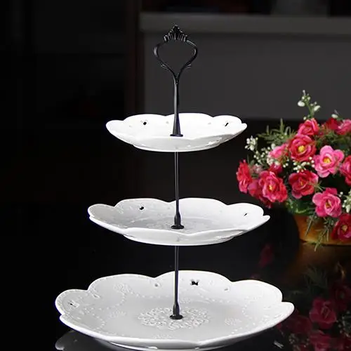 

Limit Cake Rack 3 Tier Plastic Cake Stand Afternoon Tea Wedding Plates Party Tableware New Bakeware Cake Shop 3 Layer Cake Rack
