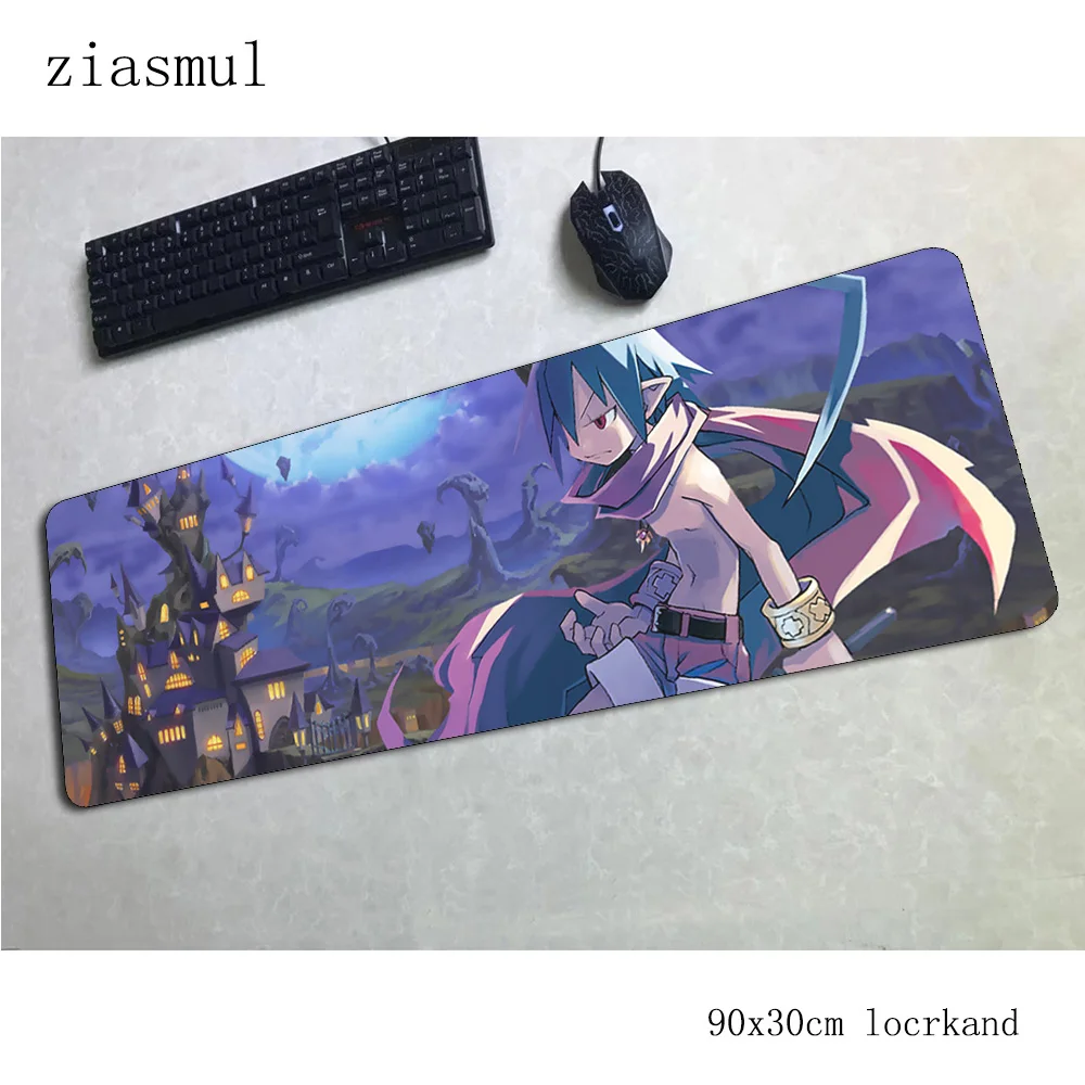 Disgaea коврик для мыши профессиональный 90x30 см компьютерный геймер Коврик для мыши домашний padmouse Инди поп коврик для мыши гаджет офисный стол коврики