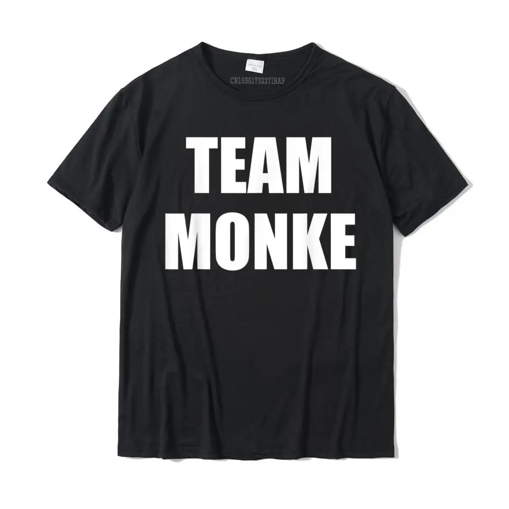 CasualSimple Style Short Sleeve Tops Tees ostern Day 2021 New Fashion Crewneck All Cotton Tops & Tees Mens T-shirts Design  Team Monke Funny Monkey Lover Meme T-Shirt__MZ23268 black