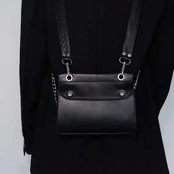 

Summer Mini Niche Design Backpack Chain Women Solid Color Travel Small Package 2020 New Leather Phone Pack C041