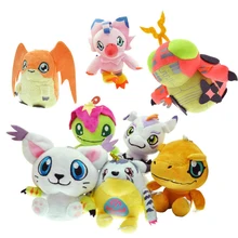 Digimon плюшевые игрушки 12 см Agumon Gabumon Gomamon Biyomon Palmon Patamon цифровые монстры Мягкие куклы для детей подарок