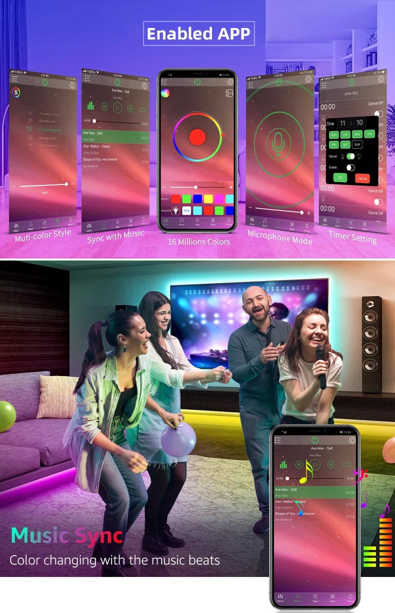 USB Bluetooth RGB LED Controller With 24Key IR Remote Music Timer Phone APP Control For 5V 2835 3528 5050 SMD COB TV Strip Light H07263eef514d42c99430bb307caf139cJ